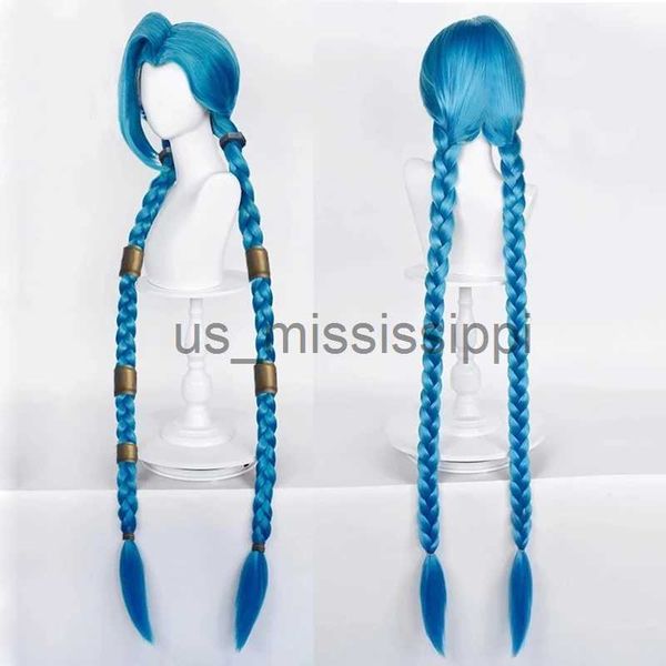 cosplay wigs lol jinx cosplay wig long braided blue the loose cannon wig with blue braid heat resistant synthetic hair wigs wig cap x0901, Black
cosplay wigs lol jinx cosplay wig long braided blue the loose cannon wig with blue braid heat resistant synthetic hair wigs wig cap x0901, Black