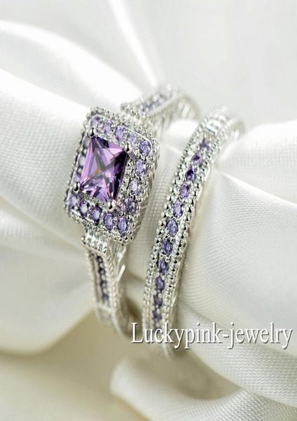 size 610 retro jewelry 10kt white gold filled amethyst simulated diamond gem women wedding simulated diamond wedding women ring s7758751, Silver
size 610 retro jewelry 10kt white gold filled amethyst simulated diamond gem women wedding simulated diamond wedding women ring s7758751, Silver