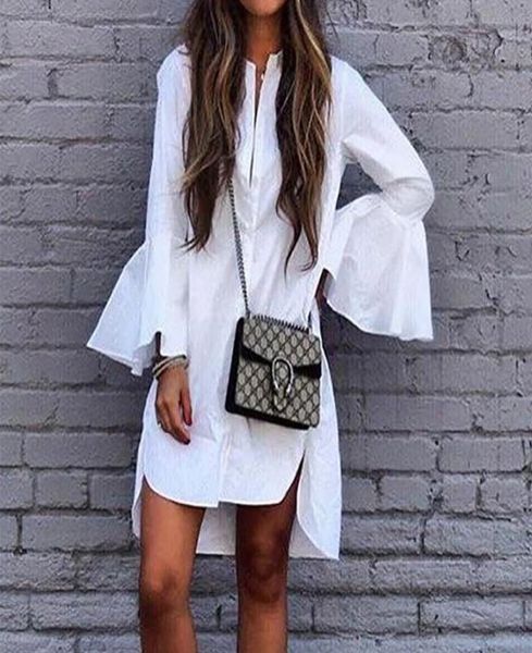new fashion women white flared sleeve shirt dress oneck straight elegant women2279319643, Black;gray
new fashion women white flared sleeve shirt dress oneck straight elegant women2279319643, Black;gray