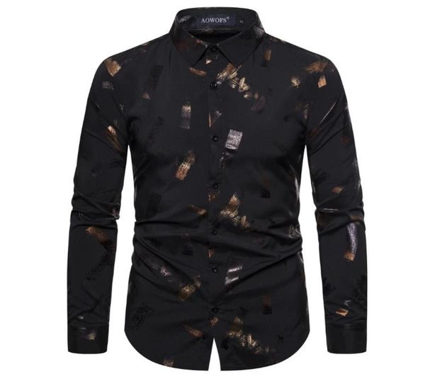 men039s dress shirts lowkey bronzing print elastic force long sleeve shirt casual night club party arrival2354650, White;black
men039s dress shirts lowkey bronzing print elastic force long sleeve shirt casual night club party arrival2354650, White;black
