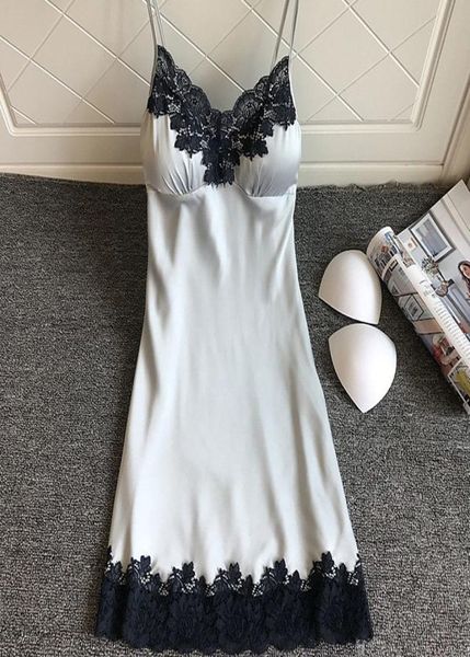 women sleepwear home clothes satin slips nightgown trim lace nightdress summer nightwear lingerie with chest pads7034403, Black;red
women sleepwear home clothes satin slips nightgown trim lace nightdress summer nightwear lingerie with chest pads7034403, Black;red
