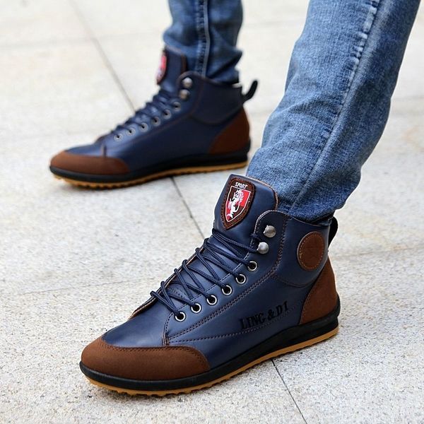 boots men leather pu shoes plus size fashion sneakers man casual ankle loafers highnonslip student trainers 230831, Black
boots men leather pu shoes plus size fashion sneakers man casual ankle loafers highnonslip student trainers 230831, Black