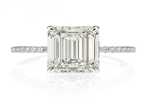 925 sterling silver emerald cut created moissanite diamond wedding rings for women luxury proposal engagement ring8756033, Slivery;golden
925 sterling silver emerald cut created moissanite diamond wedding rings for women luxury proposal engagement ring8756033, Slivery;golden
