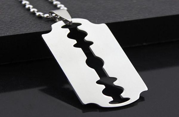 5pcs stainless steel razor blades pendant necklaces men steel male shaver shape necklace geometric wife gift1406543, Silver
5pcs stainless steel razor blades pendant necklaces men steel male shaver shape necklace geometric wife gift1406543, Silver