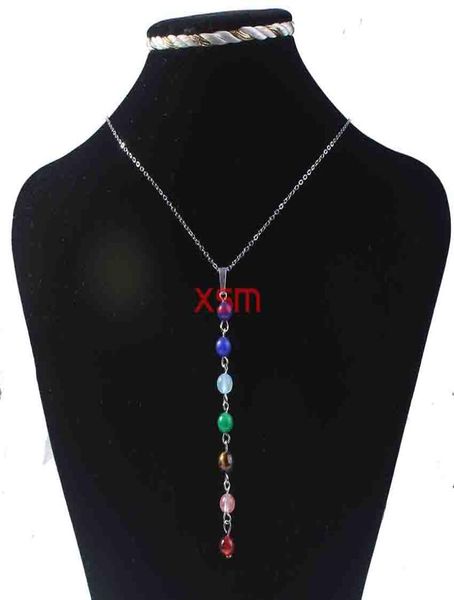 10pc natural crystal diy fashion style 7 reiki chakras pendant necklace charms jewelry for women 1966567, Silver
10pc natural crystal diy fashion style 7 reiki chakras pendant necklace charms jewelry for women 1966567, Silver