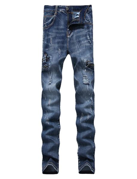 est fashion mens jeans ripped destroyed zipper slim straight biker skinny men denim multi color trousers7949644, Blue
est fashion mens jeans ripped destroyed zipper slim straight biker skinny men denim multi color trousers7949644, Blue
