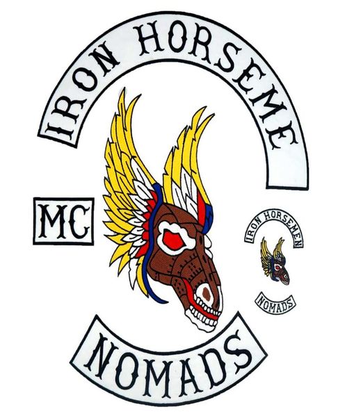 iron horsemen nomads large punk embroidered iron on backing biker patch badge for jacket jeans 7 pieces set3100996, Black
iron horsemen nomads large punk embroidered iron on backing biker patch badge for jacket jeans 7 pieces set3100996, Black