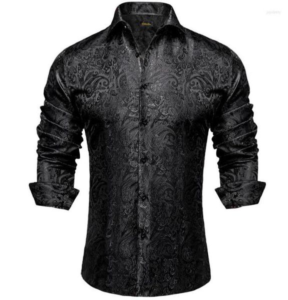 men039s dress shirts men39s long sleeve black paisley silk casual tuxedo social shirt luxury designer men clothing5734069, White;black
men039s dress shirts men39s long sleeve black paisley silk casual tuxedo social shirt luxury designer men clothing5734069, White;black