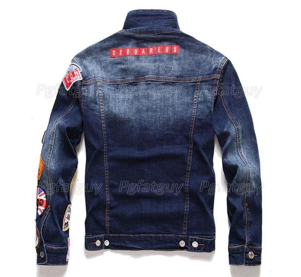 men embroidered badge denim jacket streetwear hip hop men039s motorcyle jean jackets male fashion slim outerwear chaqueta hombr7126857, Black;brown
men embroidered badge denim jacket streetwear hip hop men039s motorcyle jean jackets male fashion slim outerwear chaqueta hombr7126857, Black;brown