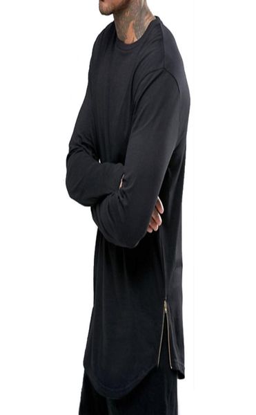 fashion street wear t shirt men extend swag side zip t shirt super longline long sleeve tshirt with curve hem and zip6716753, White;black
fashion street wear t shirt men extend swag side zip t shirt super longline long sleeve tshirt with curve hem and zip6716753, White;black