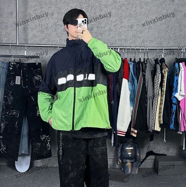 xinxinbuy men designer coat jacket windbreaker three color panelled letter print long sleeve women black khaki blue m-3xl, Black;brown
xinxinbuy men designer coat jacket windbreaker three color panelled letter print long sleeve women black khaki blue m-3xl, Black;brown