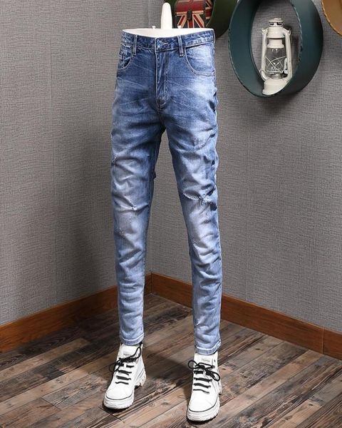men039s jeans summer men light blue ripped stretch casual lightweight slim fit denim pants5628175
men039s jeans summer men light blue ripped stretch casual lightweight slim fit denim pants5628175