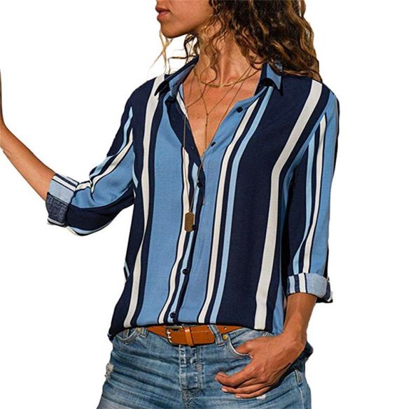 shirts women 2018 long sleeve blouse casual turndown collar striped female shirts office workwear ladies blouse plus size7910941, White
shirts women 2018 long sleeve blouse casual turndown collar striped female shirts office workwear ladies blouse plus size7910941, White