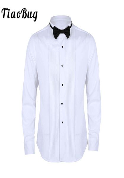 tiaobug men long sleeve slim fit solid color casual tuxedo dress shirts with bow tie white business formal wedding party shirt9848185, White;black
tiaobug men long sleeve slim fit solid color casual tuxedo dress shirts with bow tie white business formal wedding party shirt9848185, White;black