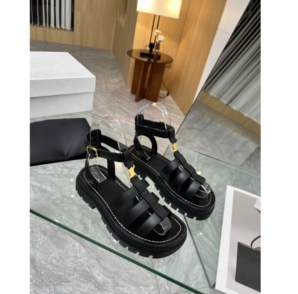 sandals clea chunky sandals designer triomphe gladiator women leather fishman adjustable buckle strap slides slippers, Black
sandals clea chunky sandals designer triomphe gladiator women leather fishman adjustable buckle strap slides slippers, Black
