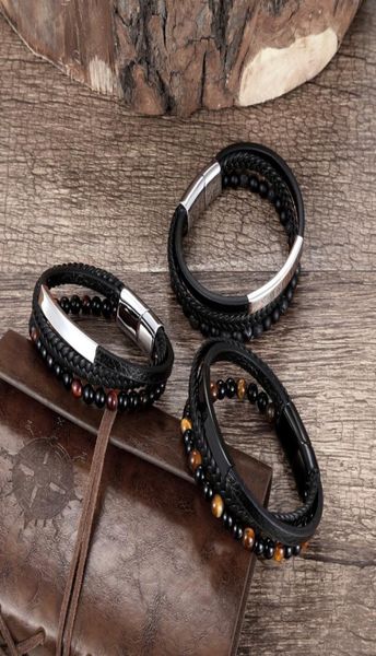natural stone beaded bracelet for men and women leather woven stainless steel magnet buckle bracelet jewelry9237300, Black
natural stone beaded bracelet for men and women leather woven stainless steel magnet buckle bracelet jewelry9237300, Black