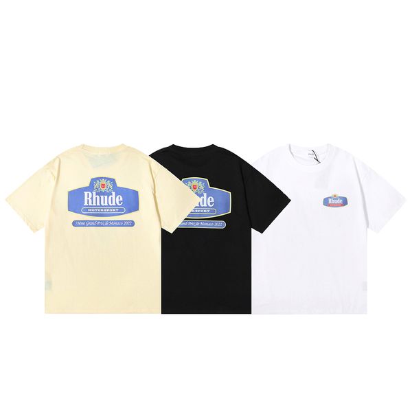 2023 ins trends brand streetwear rhude men's t-shirts high street racing print designer casual fashion short sleeve men women round nec, White;black
2023 ins trends brand streetwear rhude men's t-shirts high street racing print designer casual fashion short sleeve men women round nec, White;black
