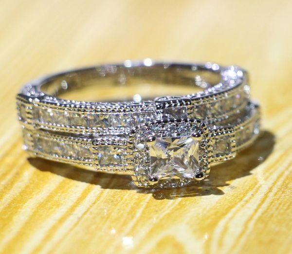 choucong vintage fashion jewelry brand new original 925 sterling silver couple rings princess cut white z cz diamond wedding b1113601, Slivery;golden
choucong vintage fashion jewelry brand new original 925 sterling silver couple rings princess cut white z cz diamond wedding b1113601, Slivery;golden