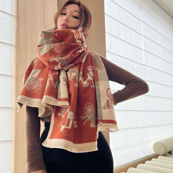 fashion carts horses fleeting years jade patterned scarves womens autumn and winter high grade shawl thickened, Blue;gray
fashion carts horses fleeting years jade patterned scarves womens autumn and winter high grade shawl thickened, Blue;gray
