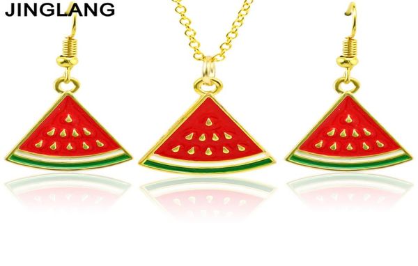 jinglang bright style watermelon pendant necklace earrings jewelry set alloy fruit women party wedding dress accessories9513342, Silver
jinglang bright style watermelon pendant necklace earrings jewelry set alloy fruit women party wedding dress accessories9513342, Silver