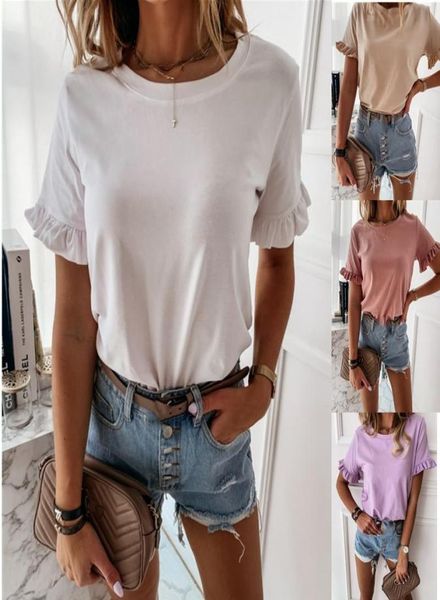 thorn tree summer office lady tee shirts femme short sleeve casual plain women t shirt ruffles loose tshirt streetwear women2374526, White
thorn tree summer office lady tee shirts femme short sleeve casual plain women t shirt ruffles loose tshirt streetwear women2374526, White