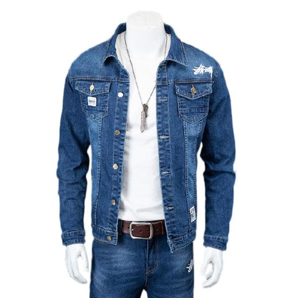 men039s tracksuits airgracias twopiece suit man denim jacket jeans trendy fashion allmatch letter print embroidery slim stret4445914, Gray
men039s tracksuits airgracias twopiece suit man denim jacket jeans trendy fashion allmatch letter print embroidery slim stret4445914, Gray