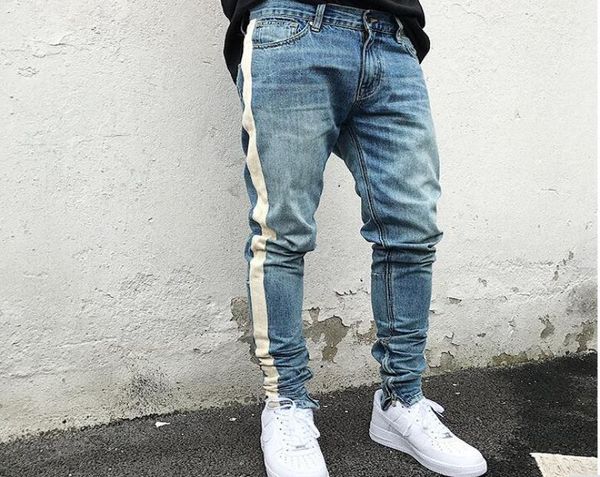 west black skinny jeans men hip hop stripe ripped elastic slim fit jeans men brand biker denim jogger design8140676, Blue
west black skinny jeans men hip hop stripe ripped elastic slim fit jeans men brand biker denim jogger design8140676, Blue