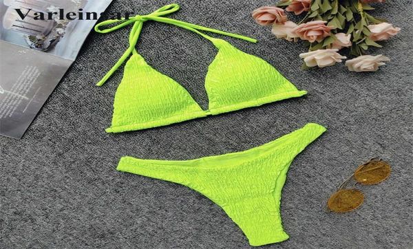 new neon green wrinkled bikini 2019 female swimsuit women swimwear twopieces bikini set bather bathing suit swim lady v715 y1213140, White;black
new neon green wrinkled bikini 2019 female swimsuit women swimwear twopieces bikini set bather bathing suit swim lady v715 y1213140, White;black