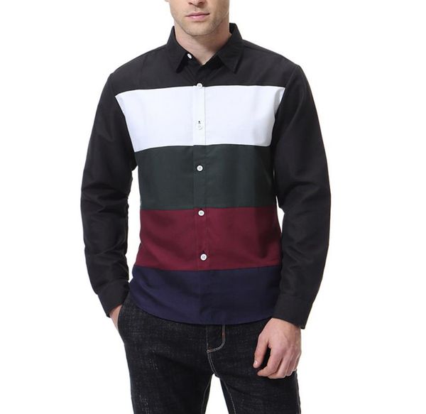 brand men039s business casual shirt mens long sleeve striped slim fit camisa masculina social male tshirts fashion man dress s8151082, White;black
brand men039s business casual shirt mens long sleeve striped slim fit camisa masculina social male tshirts fashion man dress s8151082, White;black