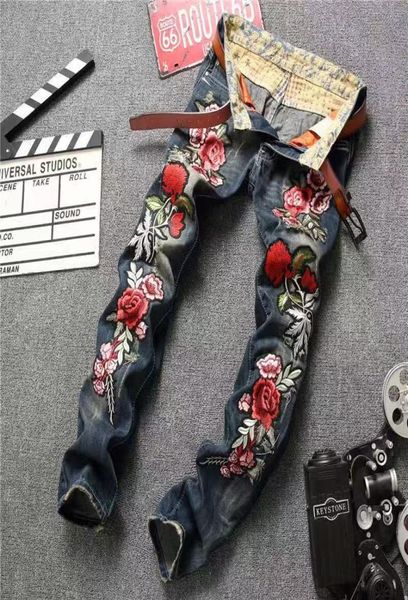 man039s rose embroidery jeans brand design hole patch ripped dj nightclub pants plus size 2838 for male5431841, Blue
man039s rose embroidery jeans brand design hole patch ripped dj nightclub pants plus size 2838 for male5431841, Blue