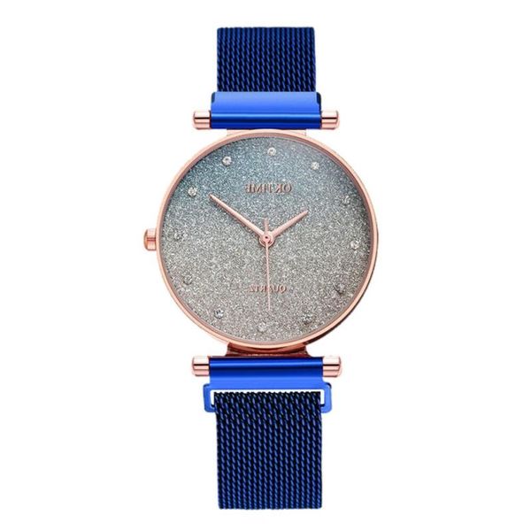 strap women watch watches magnetic stainless diamond starry quartz steel mesh de women's fashion silver wristwatch bracelet montre kctn, Slivery;brown
strap women watch watches magnetic stainless diamond starry quartz steel mesh de women's fashion silver wristwatch bracelet montre kctn, Slivery;brown