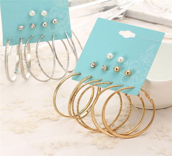 6 pairsset fashion gold silver earrings women punk analog pearl crystal heart ear studs party earing jewelry jewelry lady suit3824032, Golden;silver
6 pairsset fashion gold silver earrings women punk analog pearl crystal heart ear studs party earing jewelry jewelry lady suit3824032, Golden;silver
