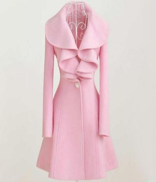 2018 winter ruffles collar wool coat women slim mediumlong plus size slim coat female single button elegant outerwear9008881, Black
2018 winter ruffles collar wool coat women slim mediumlong plus size slim coat female single button elegant outerwear9008881, Black