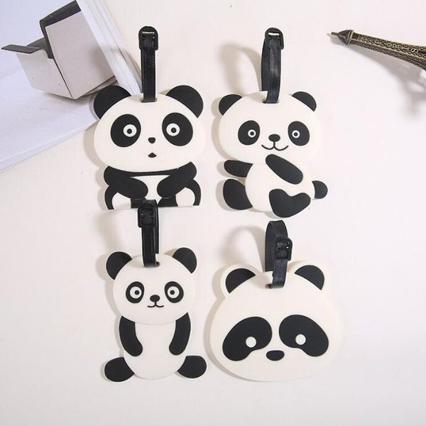 travel accessories cute panda 4 colors luggage tag silica gel suitcase id addres holder baggage boarding tag portable label, Black
travel accessories cute panda 4 colors luggage tag silica gel suitcase id addres holder baggage boarding tag portable label, Black