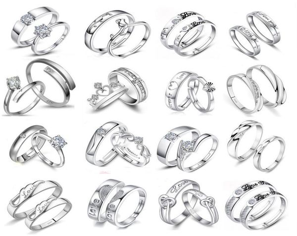 20pairslot simple silver color copper adjustable diamonds love rings for lovers couple wedding engagement jewelry mix style valen8190033, Slivery;golden
20pairslot simple silver color copper adjustable diamonds love rings for lovers couple wedding engagement jewelry mix style valen8190033, Slivery;golden
