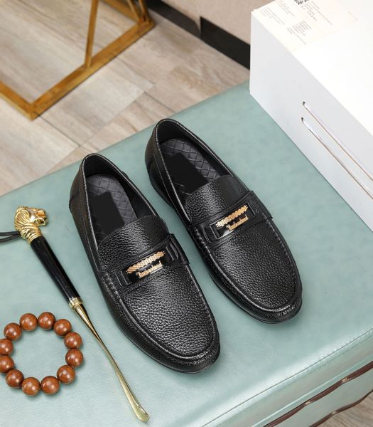 men dress shoes genuine leather moccasins business handmade loafers male brand formal party office wedding flats size 38-45, Black
men dress shoes genuine leather moccasins business handmade loafers male brand formal party office wedding flats size 38-45, Black