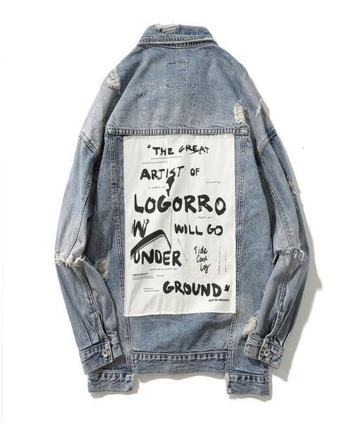 hip hop patchwork ripped denim jackets mens casual designer distressed jeans jacket coat streetwear fashion male 14d418615698, Black;brown
hip hop patchwork ripped denim jackets mens casual designer distressed jeans jacket coat streetwear fashion male 14d418615698, Black;brown