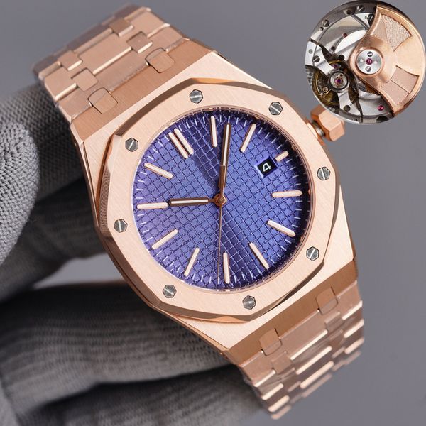 7 types mens luxury watch aaa+ gold case blue dial royaloak watches 40mm 15500 316l stainless steel automatic wristwatches luminous needles, Slivery;brown
7 types mens luxury watch aaa+ gold case blue dial royaloak watches 40mm 15500 316l stainless steel automatic wristwatches luminous needles, Slivery;brown