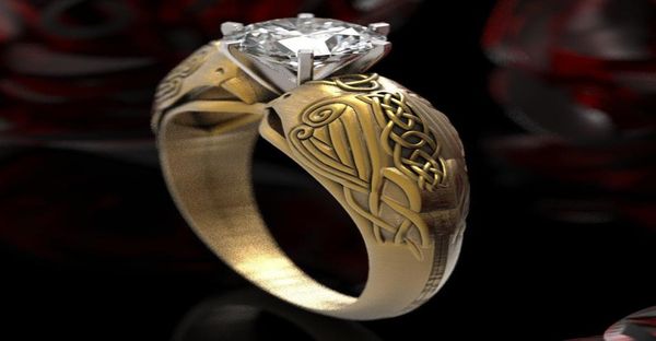 vintage style celtic raven totem ring ms europe and america 18k yellow gold shiny diamond ring wedding party ring size 6106805938, Silver
vintage style celtic raven totem ring ms europe and america 18k yellow gold shiny diamond ring wedding party ring size 6106805938, Silver