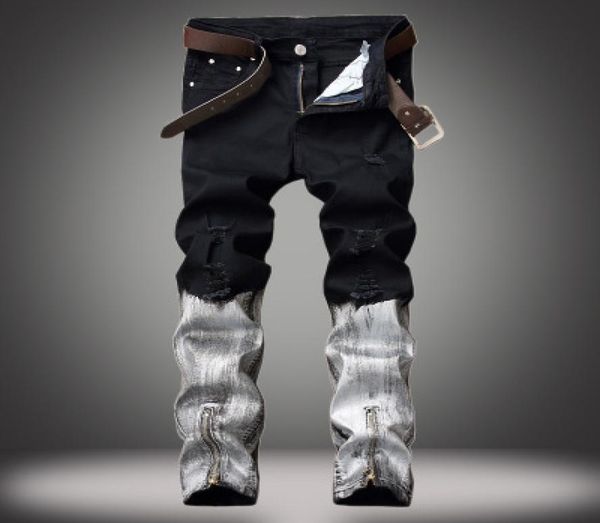 black white destroyed jeans for men european and american foreign trade pants leg zipper pants coated mens designer jeans4603711, Blue
black white destroyed jeans for men european and american foreign trade pants leg zipper pants coated mens designer jeans4603711, Blue