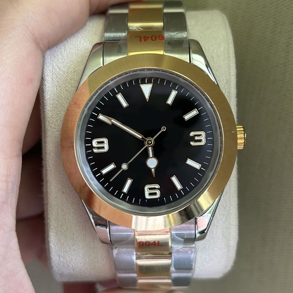 Fashionable Men's Watch Explorer Black Circular Dial 42/39MM High Quality Automatic Mechanical Folding Buckle Sapphire Glass Waterproof Montre de luxe Watch
Fashionable Men's Watch Explorer Black Circular Dial 42/39MM High Quality Automatic Mechanical Folding Buckle Sapphire Glass Waterproof Montre de luxe Watch