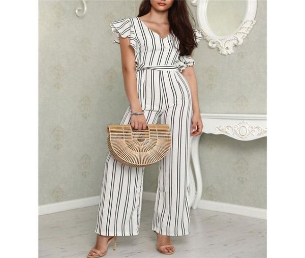 new summer elegant short sleeve jumpsuit women striped wide leg pants ladies vneck rompers womens jumpsuits6954381, Black;white
new summer elegant short sleeve jumpsuit women striped wide leg pants ladies vneck rompers womens jumpsuits6954381, Black;white