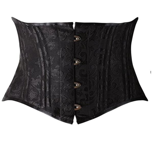 24 double flat boned short torso corsets steel boned padded waist trainer body shaper brocade jacquard underbust corset women slim7823587, Black;white
24 double flat boned short torso corsets steel boned padded waist trainer body shaper brocade jacquard underbust corset women slim7823587, Black;white