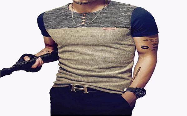men039s tshirts summer fashion men039s t shirt casual patchwork short sleeve mens clothing trend slim fit hiphop tees 8071892, White;black
men039s tshirts summer fashion men039s t shirt casual patchwork short sleeve mens clothing trend slim fit hiphop tees 8071892, White;black
