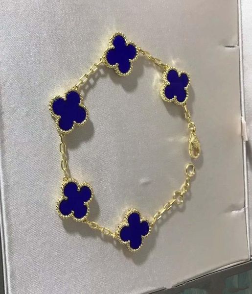 luxurious quality brand name flower with five flower nature stone pendant bracelet with rhombus clasp for women wedding gift jewel2147647, Black
luxurious quality brand name flower with five flower nature stone pendant bracelet with rhombus clasp for women wedding gift jewel2147647, Black
