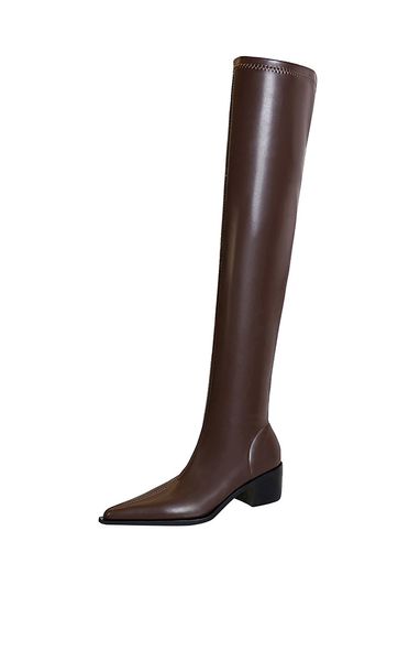 genuine leather knee high boots concise female pointed toe high heels pumps party shoes woman long boot 9.5cm girls shoes for party 34-40, Black
genuine leather knee high boots concise female pointed toe high heels pumps party shoes woman long boot 9.5cm girls shoes for party 34-40, Black