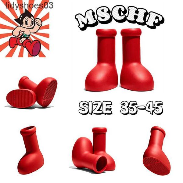 2023 mschf designer boots men women rain boots astro boy big red boot round toe smooth rubber fantasy magic boots cartoon into real life pla, Black
2023 mschf designer boots men women rain boots astro boy big red boot round toe smooth rubber fantasy magic boots cartoon into real life pla, Black