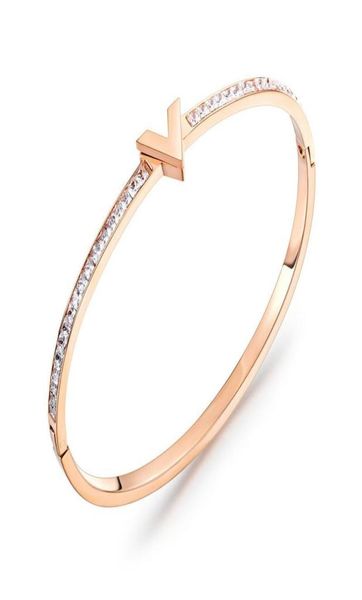 fashion luxury designer letter v diamond zirconia titanium stainless steel bangle bracelet for woman girls 18cm rose gold4265723, Black
fashion luxury designer letter v diamond zirconia titanium stainless steel bangle bracelet for woman girls 18cm rose gold4265723, Black