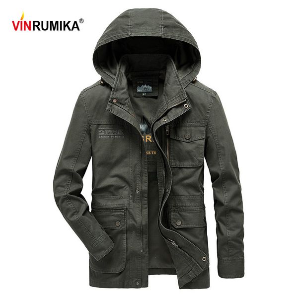 men's jackets spring autumn europe military casual style 100 cotton khaki army hooded jacket coat man black coats 230831, Black;brown 
men's jackets spring autumn europe military casual style 100 cotton khaki army hooded jacket coat man black coats 230831, Black;brown