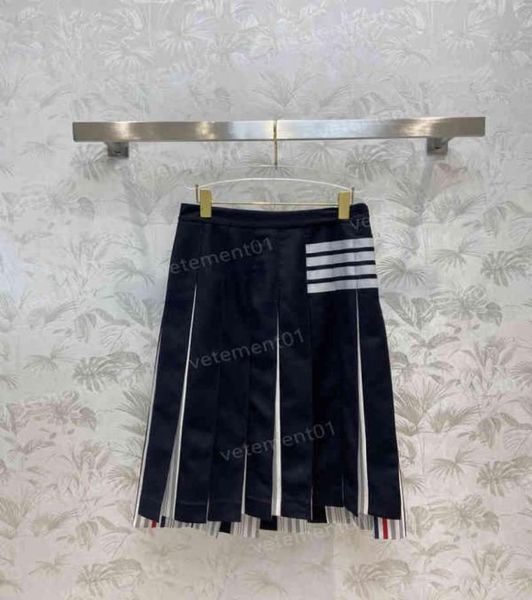 designer womens skirt dress classic red blue and white webbing stitching pleated skirt luxury summer party dresses wo4686400, Black
designer womens skirt dress classic red blue and white webbing stitching pleated skirt luxury summer party dresses wo4686400, Black